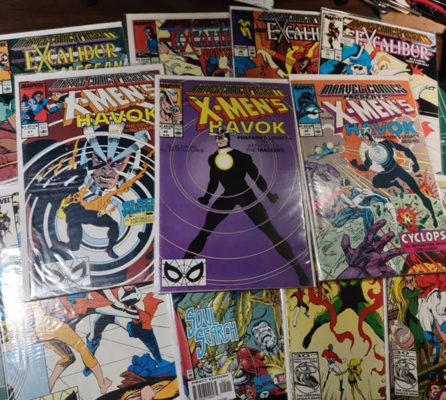 Comic Book Marvel Comics Presents X-Men’s Havoc #24 25 27 Excalibur 8 issues VF