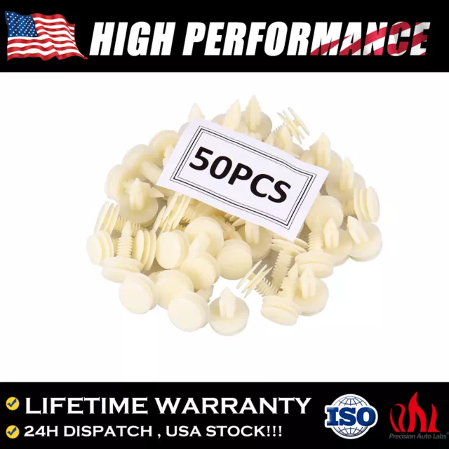 50 Pcs Door Trim Panel Clip Locking Retainer Buckle for Chevy Express 1500 GMC
