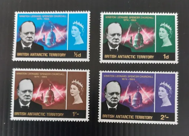 British Antarctic Territory Stamps - 1966 Churchill Commemoration - SG 16-19 MNH