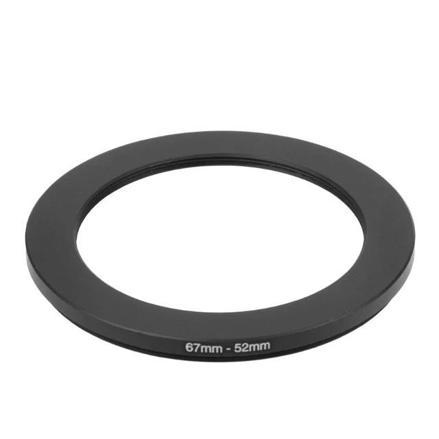 Anelli step down in metallo 67 mm a 52 mm adattatore obiettivo filtro fotocamera accessorio strumento nuovo
