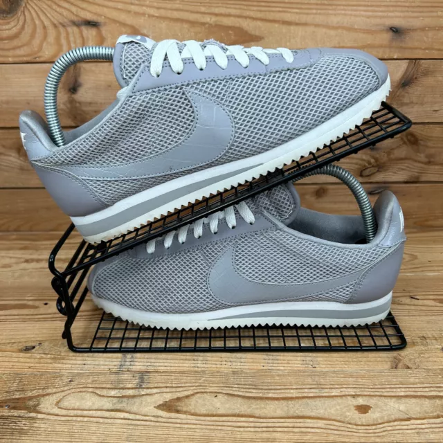 NIKE SHOES WOMENS Size UK 6 Classic Cortez Premium Grey Leather Mesh Trainers 34.97 PicClick UK