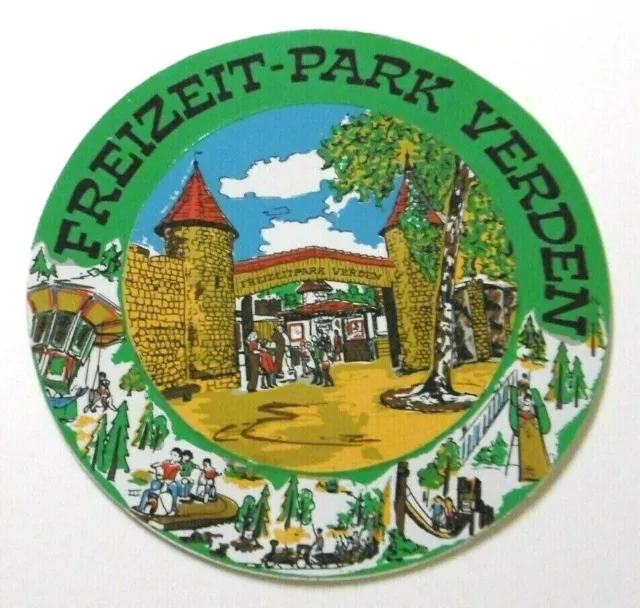 Adesivo souvenir Verden parco divertimenti Ritter Rost Magic Park Bassa Sassonia anni 70