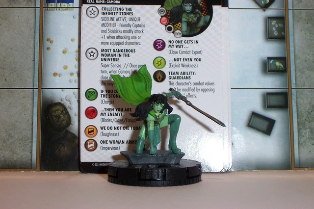 GAMORA  # 047a  War of the Realms Marvel Heroclix Super Rare