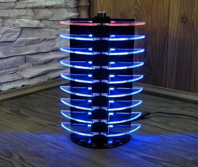 2 VU-Meter Equalizer LED DJ Disco Lichter Blau Licht Effekte LM3914 LM3915 VIDEO 2