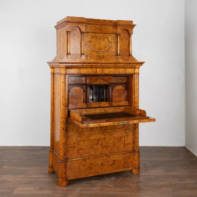 Birch Secretary Bureau from Germany, circa 1840-60