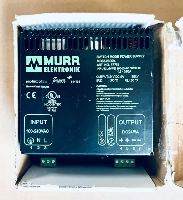 Murr Elektronik Mps5-230/24 Switch Mode Power Supply Brand New
