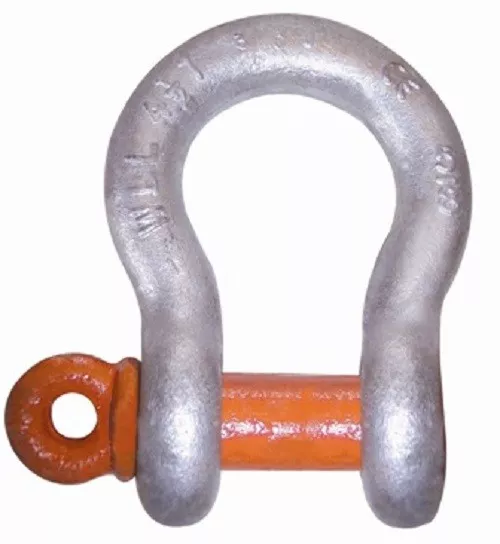 Columbus McKinnon  M646G - Shackle- Screw Pin -Galvanized -Size 1/4" WLL 3/4 ton