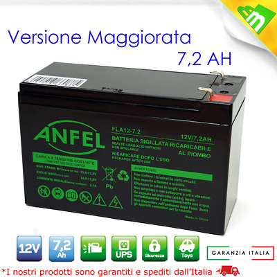 SKB Batteria Ricarica SKB 12v 7Ah 7A 7.2Ah al Piombo Ermetica dimens.64X149x94mm SKB 