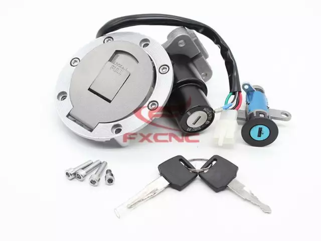 Ignition Switch Lock Set Fuel Gas Cap For Yamaha TZR125 TZM150 TZR150 TDM850 CNC