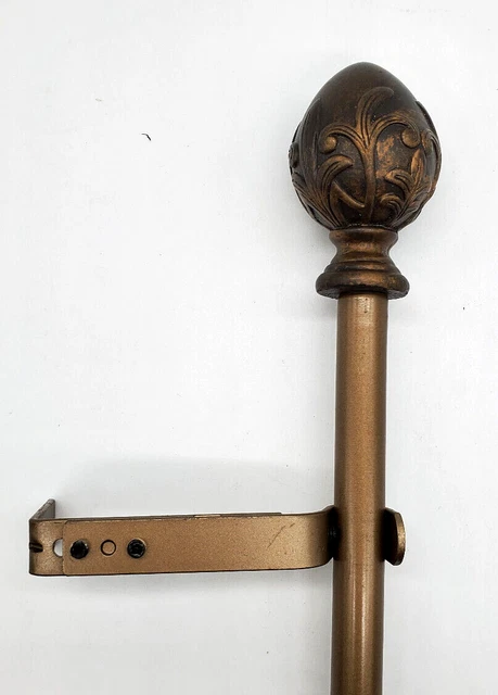 Tongo 5/8" Adjustable Curtain Rod - Vintage Gold, 86" - 120"