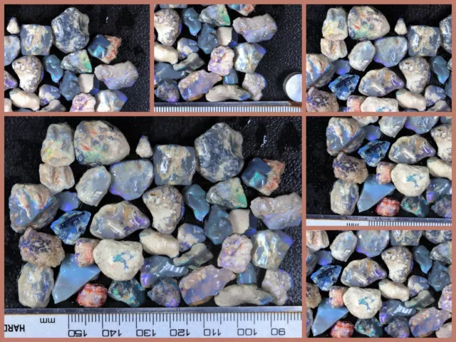 125 TCW Parcel of  Rough AUSTRALIAN -Lightning Ridge NATURAL OPAL chips