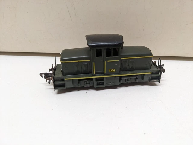Locomotive Diesel Fleischmann HO – Locotracteur Rouge Réf. 4201 – État Fonctionnel