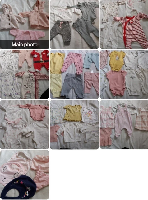 Baby Girls Newborn/first size/tiny baby Huge Clothes Bundle 50 Items inc NEXT #2