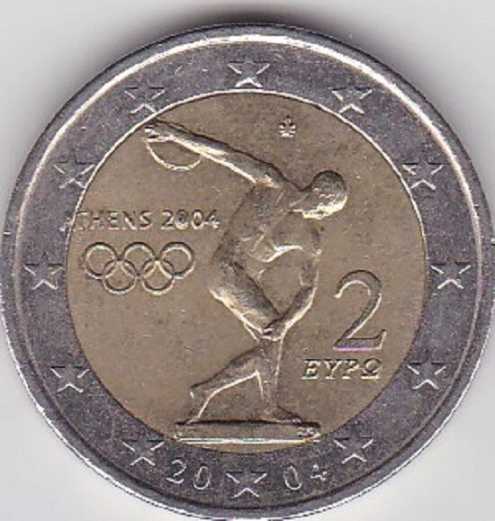 PC31 2 EUROS COMMEMO GRECE 2004 JEUX OLYMPIQUES D'ATHENES Type B EUR 4,50 PicClick FR