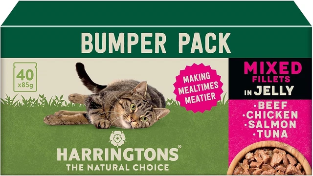Harringtons Wet Cat Food Mixed in Jelly 40x85 g