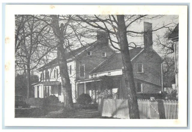 c1940s This Home On Cornwall Street Exterior Leesburg Virginia VA Trees Postcard