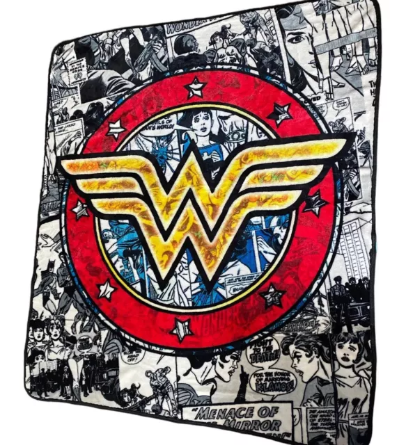 Wonder Woman Blanket Fleece Throw Soft logo dc comics beach pool