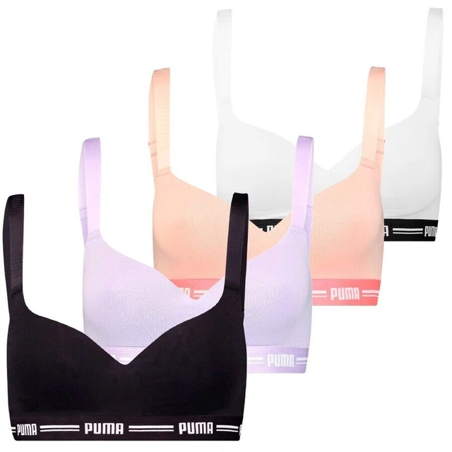 Reggiseno sportivo PUMA imbottito Top 1P Hang Sport Palestra Moda Fitness