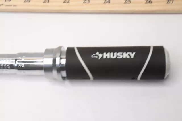 Husky Drive Torque Wrench Steel Chrome 1/2" x 24.2" 564464 61122138