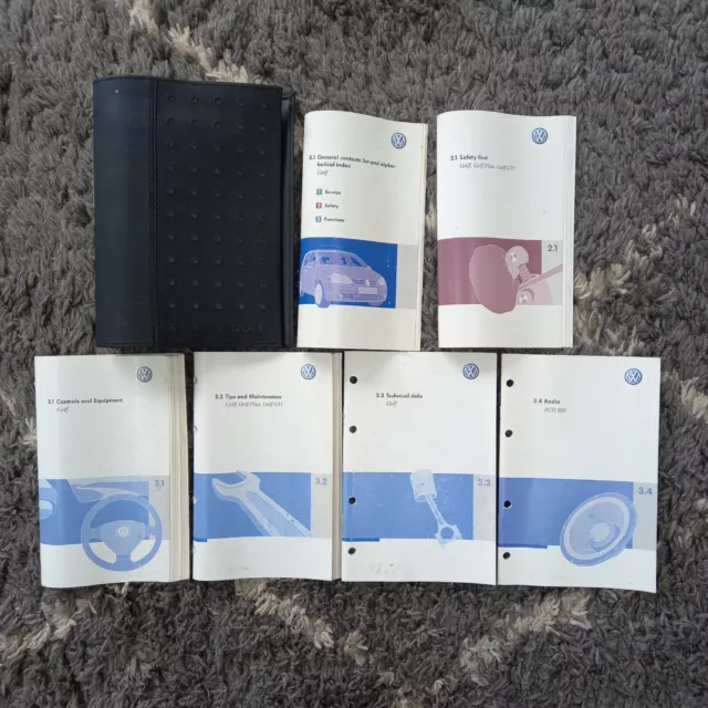 VOLKSWAGEN VW GOLF Owners Manual Handbook Wallet Pack 2004 2005 2006 2007 2008