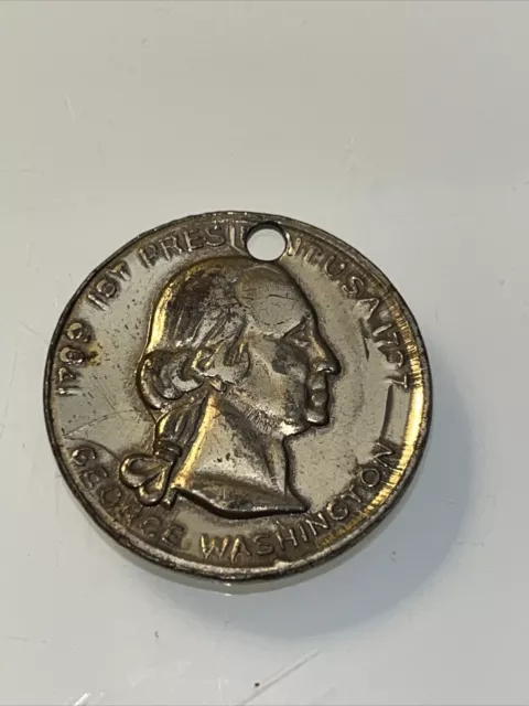 1789-1797 1st President USA George Washington Funeral Coin Medallion Token