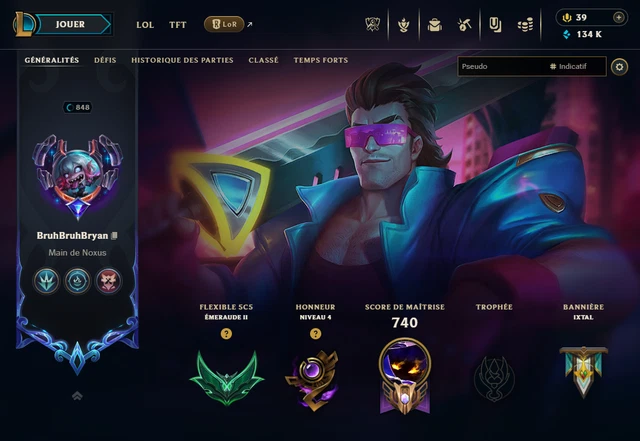 Compte League Of Legends EUW - +126 Skins - Classé Argent 4 - Vente De Compte