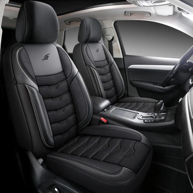 Housse De Volant En Similicuir Pour Mitsubishi L200 - Noire Avec Logo - Antidérapante, Respirante - 7