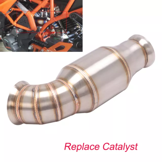 Exhaust Mid Pipe Replace Catalyst Modified For Duke 125 200 250 390 RC390 17-20