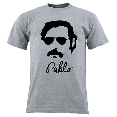 Tshirt  T Shirt Uomo No Happiness Narcos Serie Tv Plomo O Plata  Escobar Pablo