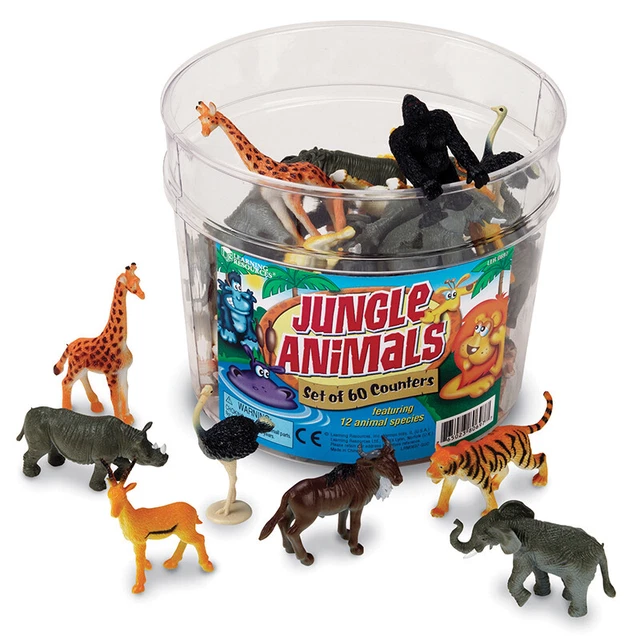 Learning Resources Barattoli Per Insetti Jumbo: Set Da 12 Contenitori Con Lente D'ingrandimento 3,5x, Per Bambini, Esplorazione Natura E Scienza