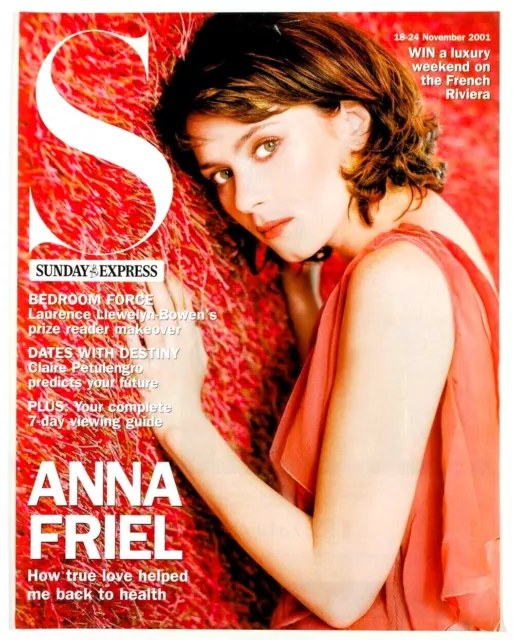 Anna Friel COVER ONLY - Original S Sunday Express magazine clipping photo poster