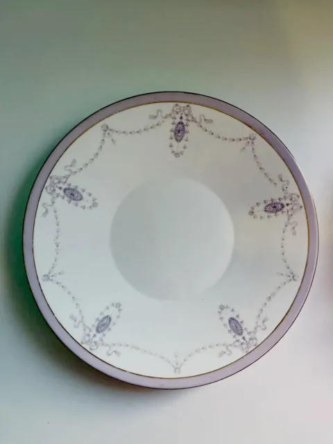 Shelley Purple Ribbon Bows China Plate English  Vintage Tea Set Lilac Wileman