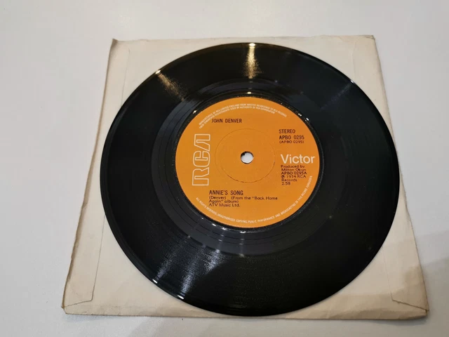 john denver annies song 7" vinyl record very good condition