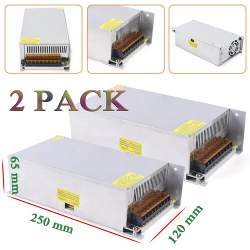 12V DC 50A Switch Power Supply Driver Adapter 600W LED Strip Light AC 110V/220V