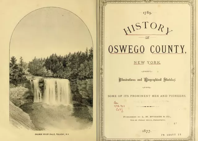 1877 OSWEGO County New York NY, History and Genealogy Ancestry DVD CD B25