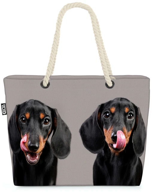 WEVENI Orecchini Pendente Cane Bassotto In Lega Oro E Argento, Gioielli Animali Ipoallergenici Per Donna