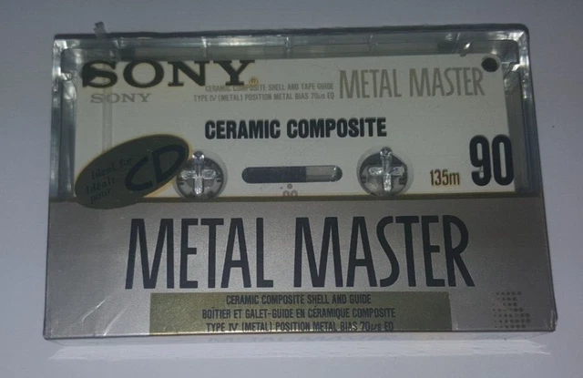 SONY SUPER METAL Master 60 Type IV Blank Audio Cassette Metal Bias