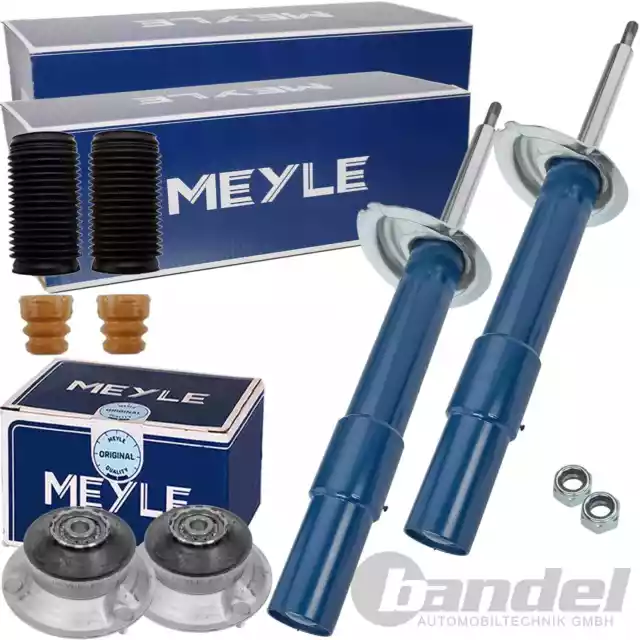 2x MEYLE Amortiguador Cojinete + Kit de Protección Delant. Apto para BMW 5er