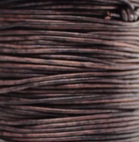 Genuine Round Leather Cord 1.5 MM 1/16" DIY Craft Supplies 1 Meter One Yard 1m