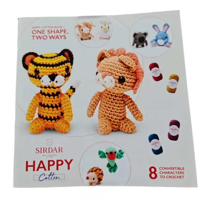 HAPPY COTTON PATTERN Book Amigurumi Crochet Patterns Sirdar (1 Supplied)  £5.99 - PicClick UK