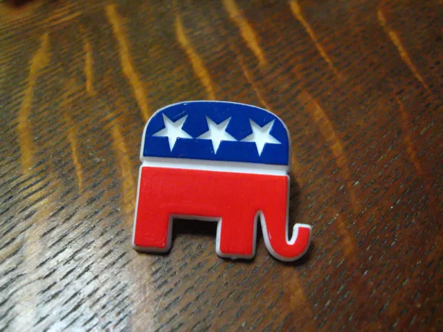 Republican Party Elephant Lapel Pin - Vintage Political Convention Election Pin