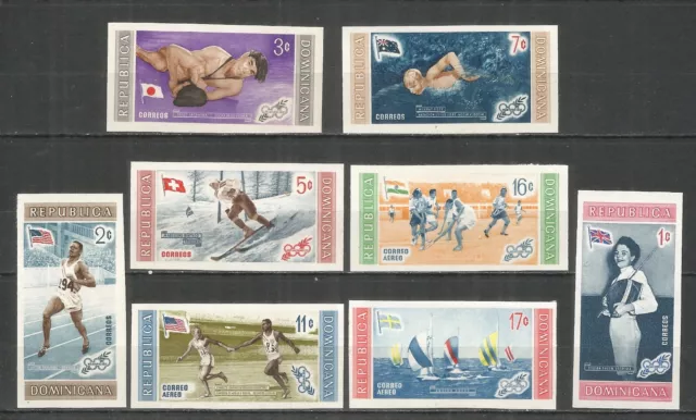 Dominican Republic 1958 year mint stamps MNH(**) sport imperf.