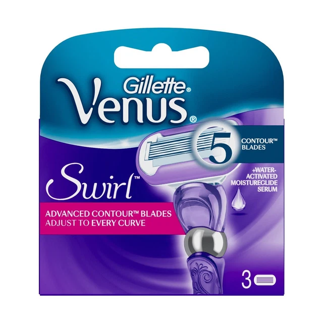 Gillette Venus Swirl Flexiball Pack de 3 Lames de Rasoir