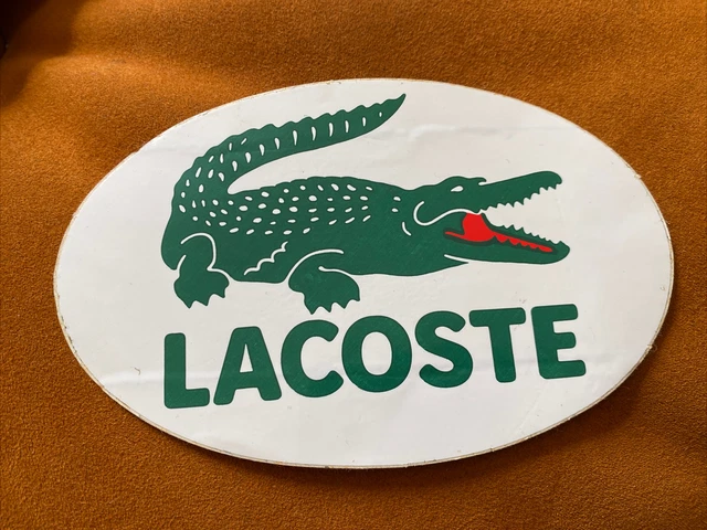 ANCIEN AUTOCOLLANT PUB marque lacoste crocodile vintage EUR 19 90