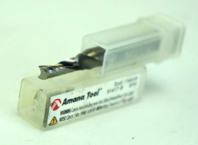 Amana 51417 Carbide 'O' Single Flute Plastic 3/16 x 5/8 Router Bit 1/4 Shank