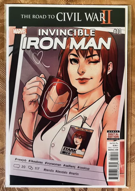 Invincible Iron Man #10 2016 (2nd appearance of Riri Williams Ironheart) Marvel