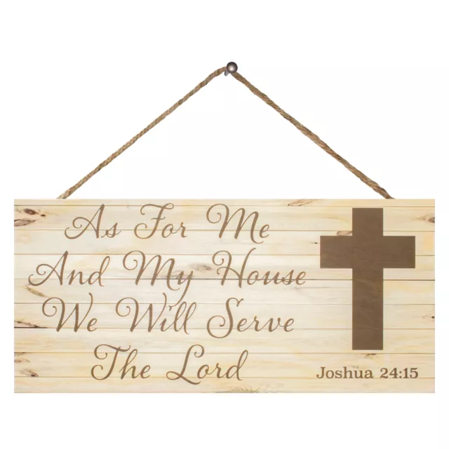JennyGems Christian Decor, As for Me and My House We Will Serve the Lord Sign