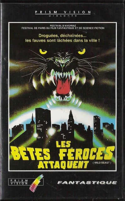 LES BETES FEROCES ATTAQUENT  en VHS rare PRISM