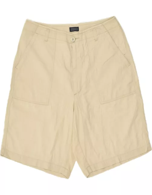 STEFANEL Womens Chino Shorts IT 44 Medium W30  Beige Cotton BB02
