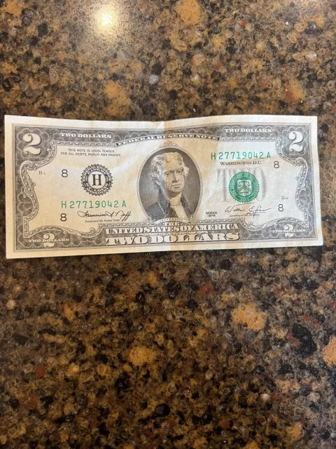 $2 dollar bill 1976 series  RARE